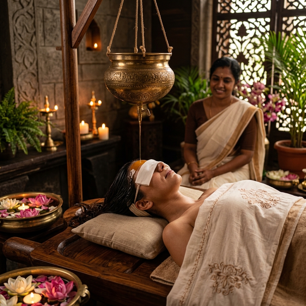 Authentic Shirodhara Panchakarma Therapy